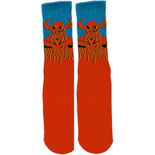 Load image into Gallery viewer, Toy Machine Hell Monster Socks in Red
