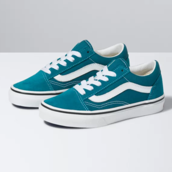 Vans Old Skool in Coral Blue/True White