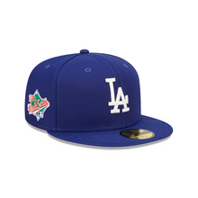 Load image into Gallery viewer, New Era 59Fifty Fitted LA Dodgers 1988 World Series Side Patch Blue

