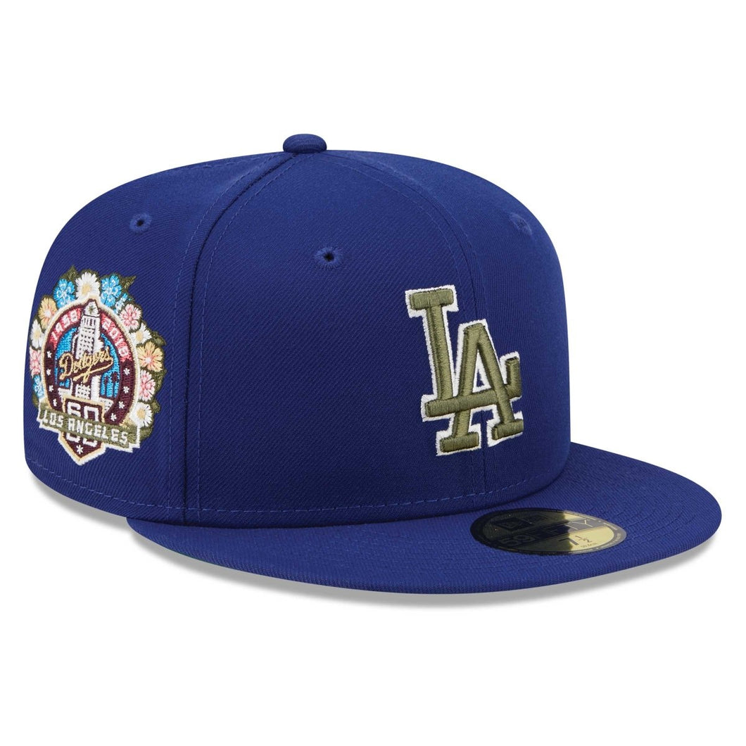 New Era 59Fifty LA Dodgers Botanical 60 Year Anniversary Patch