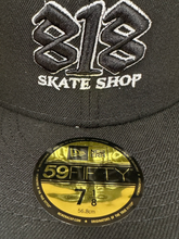 Load image into Gallery viewer, New Era 59Fifty Fitted 818 Skate Shop Logo in Black
