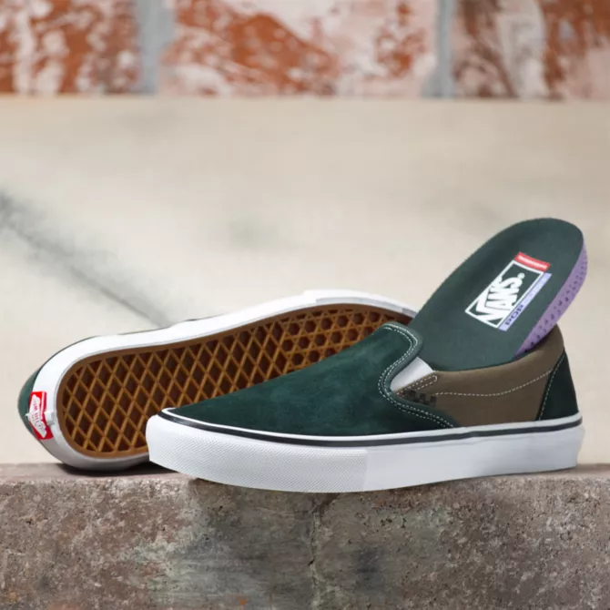 Vans Skate Slip On in Scarab/Military - 818 Skate