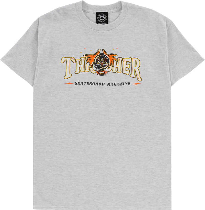Thrasher Fortune Logo Tee in Grey
