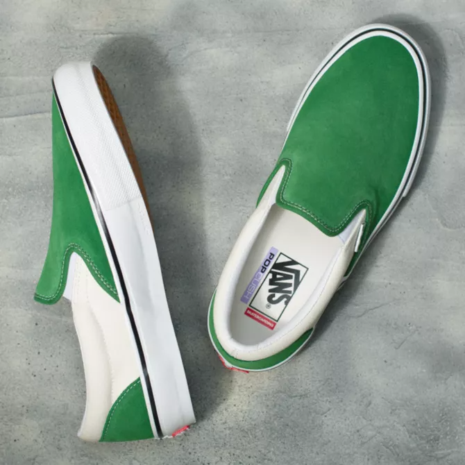 Vans slip on pro top amazon green