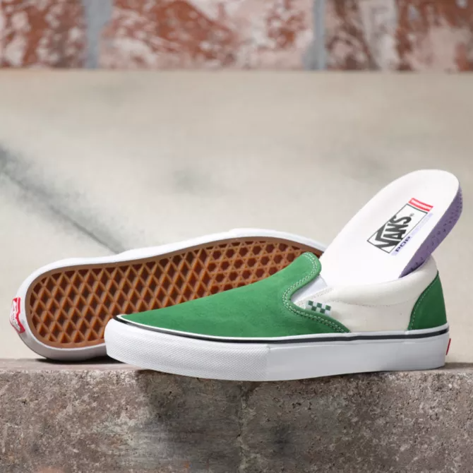 Vans Skate Slip On in Juniper/White - 818 Skate