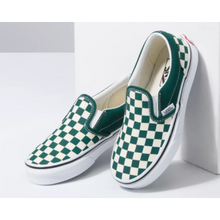 Load image into Gallery viewer, Vans Classic Slip On in Checkerboard Bistro Green - 818 Skate
