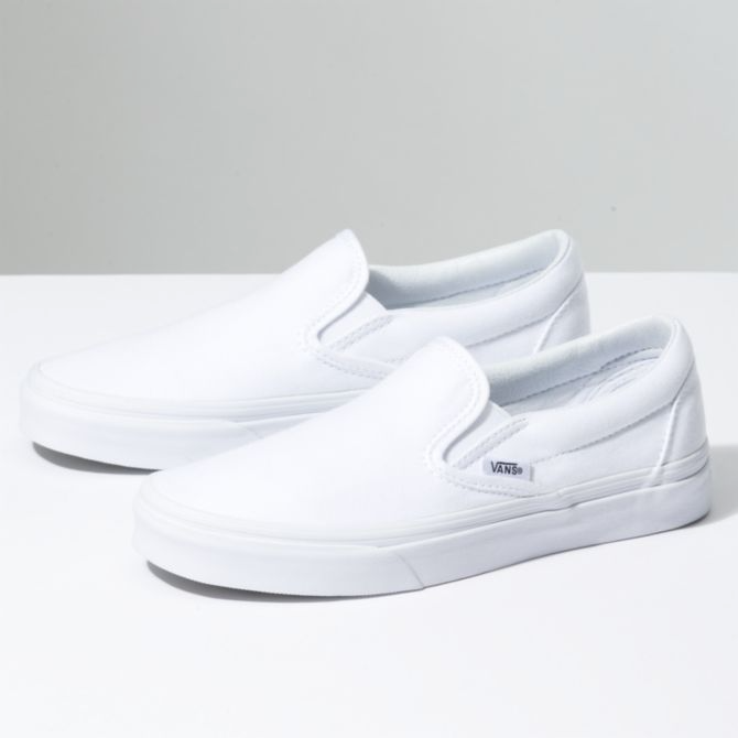 Vans Classic Slip On in True White - 818 Skate